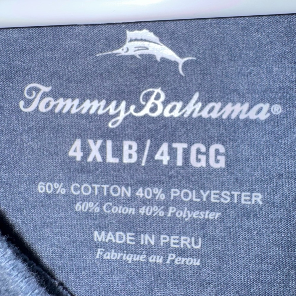 Tommy Bahama Short-Sleeve Pocket Tee men’s size 4xl Rumming Back Wine Retriever - Picture 5 of 8
